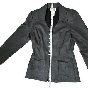 🖤 ECRU Vintage Gray Women’s Blazer – Made in USA - Size Small